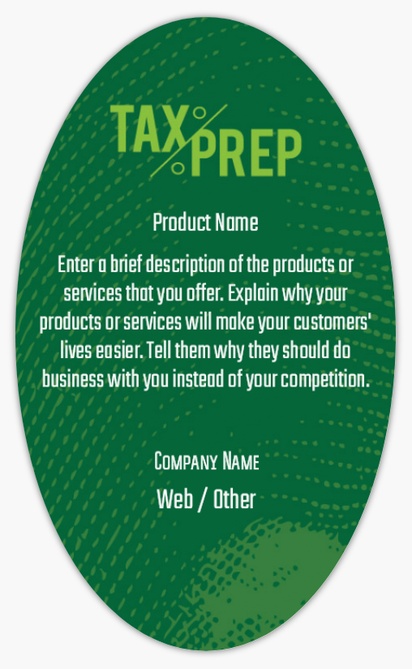 A tax completion tax preparation green design