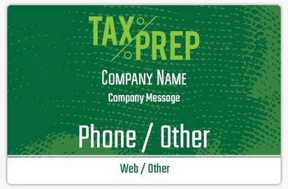 A accounting tax preparation green white design
