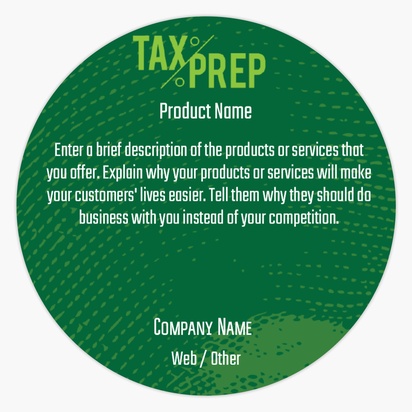 A accounting tax preparation green design