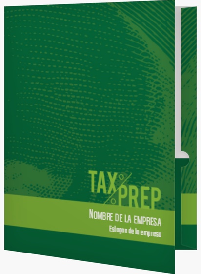 Un preparación de impuestos finanzas diseño verde