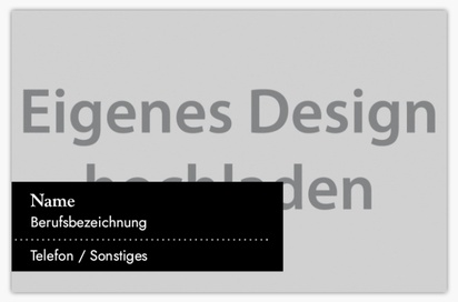 Designvorschau für Designgalerie: Visitenkarten Standardformat Fotografie, Standard (85 x 55 mm)