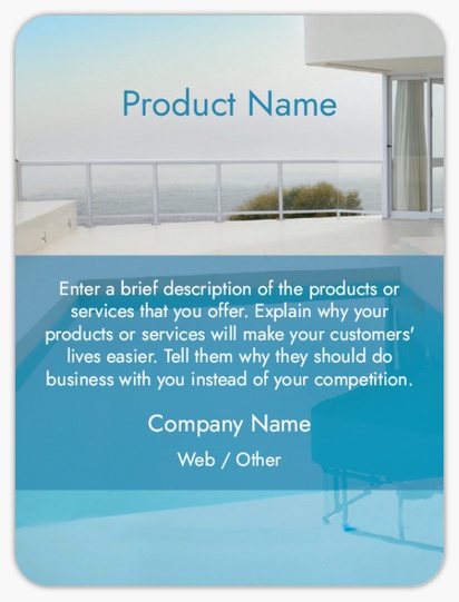 Design Preview for Design Gallery: Pool & Spa Care Product Labels on Sheets, Rounded Rectangle 10 x 7.5 cm