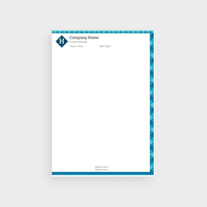 Design Preview for Design Gallery: Sharp/Geometrical Bulk Letterheads