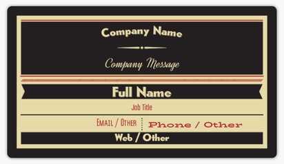 Design Preview for Design Gallery: Retro & Vintage Business Card Stickers