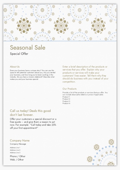 Design Preview for Design Gallery: Christmas & Seasonal Flyers & Leaflets,  No Fold/Flyer A4 (210 x 297 mm)