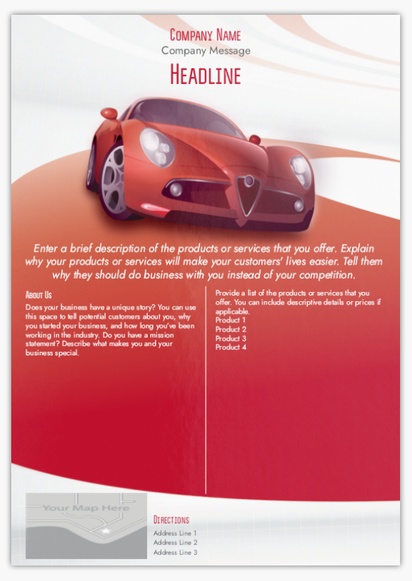 Design Preview for Design Gallery: Petrol Stations Flyers & Leaflets,  No Fold/Flyer A4 (210 x 297 mm)