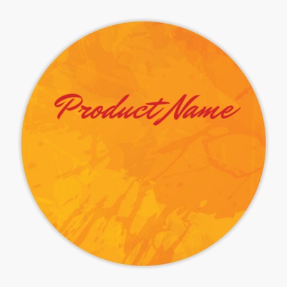 Design Preview for Design Gallery: Bold & Colourful Product & Packaging Labels, Circle 1.5"  3.8 x 3.8 cm 