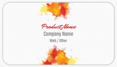 Design Preview for Design Gallery: Art galleries Product Labels on Sheets, Rounded Rectangle 8.7 x 4.9 cm
