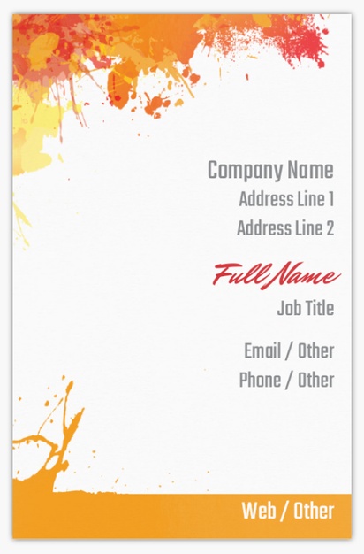 Design Preview for Design Gallery: Painting & Decorating Metallic Business Cards