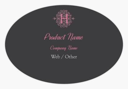 Design Preview for Design Gallery: Elegant Product & Packaging Labels, Oval  7.6 x 5.1 cm 