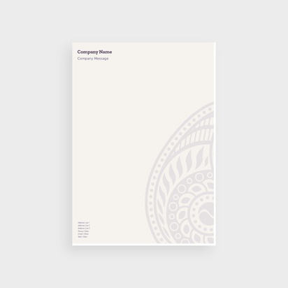 Design Preview for Design Gallery: Folk Bulk Letterheads