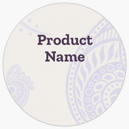 Design Preview for Design Gallery: Health & Wellness Product Labels on Sheets, Circle 3.8 x 3.8 cm