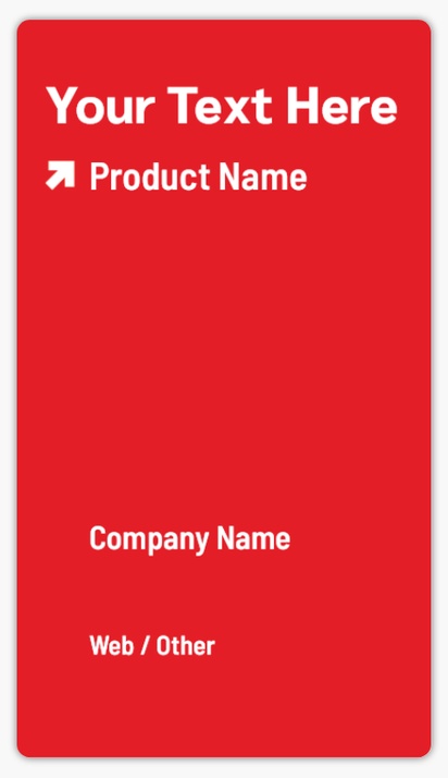 Design Preview for Design Gallery: Marketing & Communications Product Labels, 8.7 x 4.9 cm Rounded Rectangle