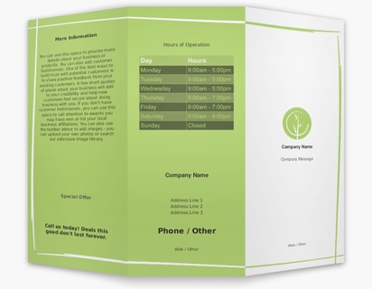 A wellness visitekaartjes foglia verde cream gray design