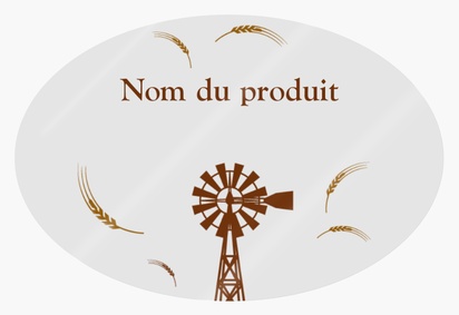 Aperçu du graphisme pour Galerie de modèles : feuilles d’étiquettes de produits pour agriculture et élevage, Ovale 7,6 x 5,1 cm