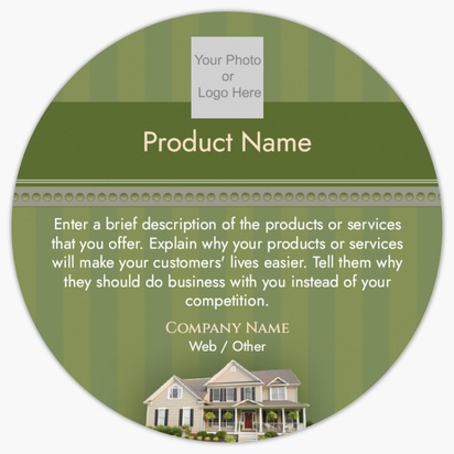 Design Preview for Design Gallery: Property Estate Solicitors Product Labels on Sheets, Circle 7.6 x 7.6 cm