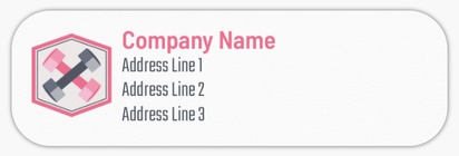 Design Preview for Design Gallery: Fitness Classes Return Address Labels
