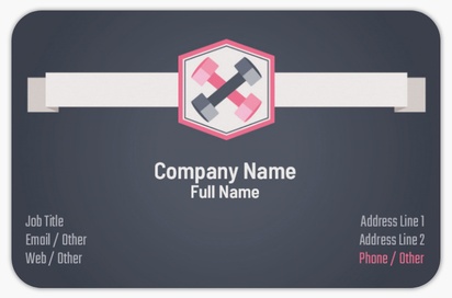 Design Preview for Design Gallery: Personal Training Rounded Corner Business Cards, Rounded Standard (85 x 55 mm)