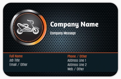 Design Preview for Design Gallery: Motorcycles Rounded Corner Business Cards, Rounded Standard (85 x 55 mm)