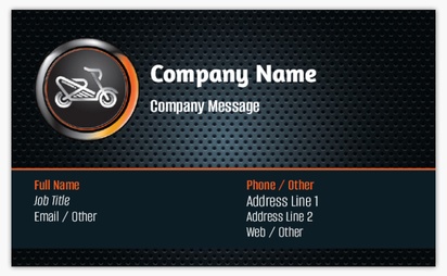 Design Preview for Design Gallery: Motorcycles Standard Business Cards, Standard (91 x 55 mm)