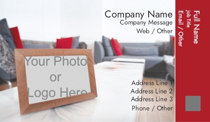 Design Preview for Design Gallery: Furniture & Home Goods Business Card Stickers
