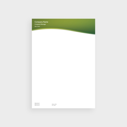 Design Preview for Design Gallery: Finance & Insurance Letterheads