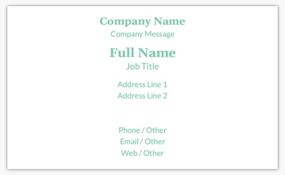 Design Preview for Templates for Business Services Standard Name Cards , Standard (91 x 55 mm)