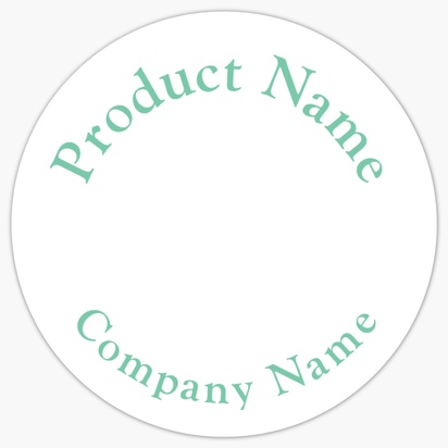 Design Preview for Design Gallery: Conservative Product Labels, 3.8 x 3.8 cm Circle