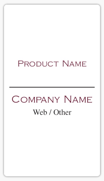 Design Preview for Design Gallery: Finance & Insurance Product Labels, 8.7 x 4.9 cm Rounded Rectangle