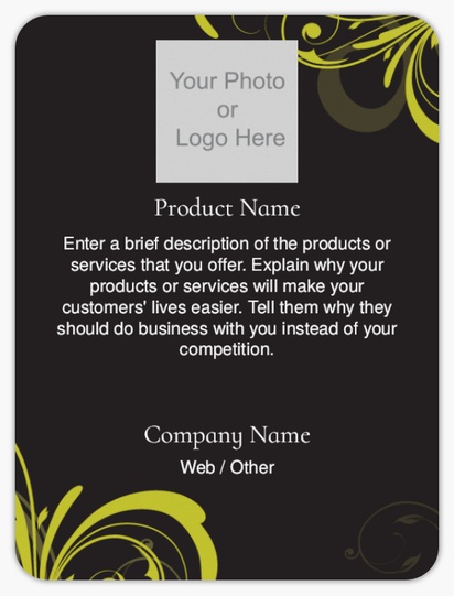 Design Preview for Design Gallery: Product Labels on Sheets, Rounded Rectangle 10 x 7.5 cm