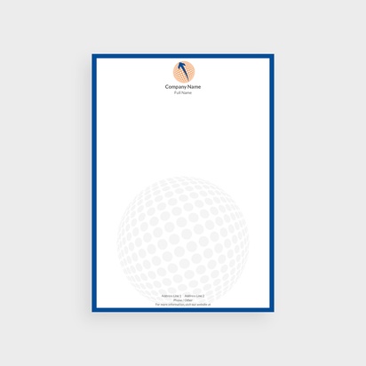 Design Preview for Design Gallery: Financial Consulting Letterheads