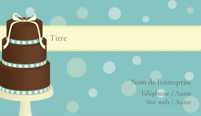 Aperçu du graphisme pour Galerie de modèles : cartes de visite autocollantes pour boulangerie/pâtisserie, Petit