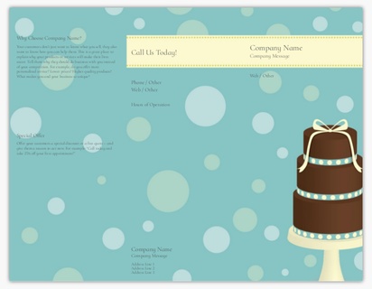 Design Preview for Design Gallery: Grocery Stores Menu Cards, Tri-Fold Menu