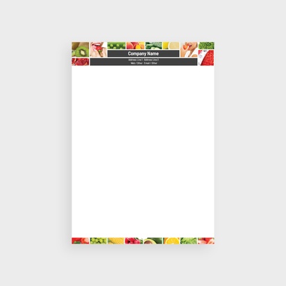 Design Preview for Design Gallery: Grocery Stores Letterheads