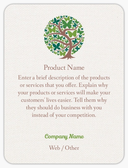 Design Preview for Design Gallery: Community Living Product Labels on Sheets, Rounded Rectangle 10 x 7.5 cm