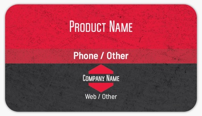 Design Preview for Design Gallery: Excavation Product Labels on Sheets, Rounded Rectangle 8.7 x 4.9 cm