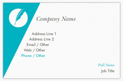 Design Preview for Design Gallery: News & Books Standard Business Cards, Standard (85 x 55 mm)