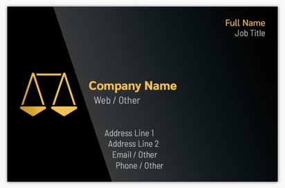 Design Preview for Design Gallery: Law, Public Safety & Politics Soft Touch Business Cards