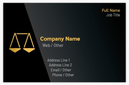 Design Preview for Design Gallery: Law, Public Safety & Politics Matte Business Cards