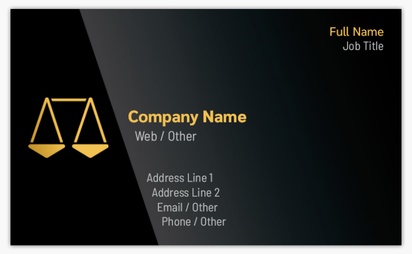 Design Preview for Design Gallery: Law, Public Safety & Politics Standard Business Cards, Standard (91 x 55 mm)