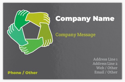 Design Preview for Design Gallery: Interest Groups Metallic Business Cards