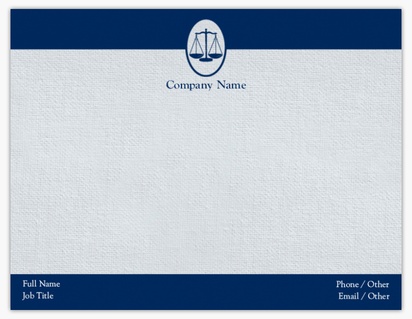 Design Preview for Design Gallery: Legal Note Cards, Flat 10.7 x 13.9 cm