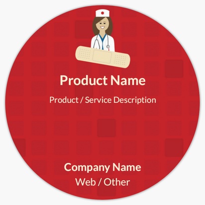 Design Preview for Design Gallery: Medical Professionals Product Labels on Sheets, Circle 7.6 x 7.6 cm