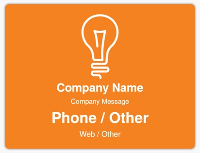 A logo di industria innovation orange cream design