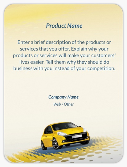 Design Preview for Design Gallery: Petrol Stations Product Labels on Sheets, Rounded Rectangle 10 x 7.5 cm