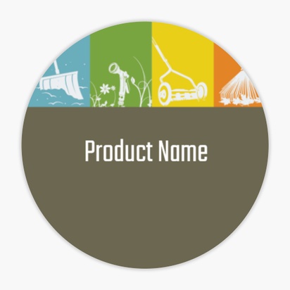 Design Preview for Design Gallery: Modern & Simple Product & Packaging Labels, Circle 1.5"  3.8 x 3.8 cm 