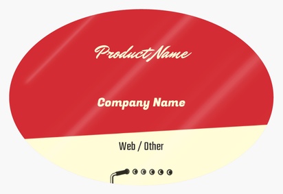 Design Preview for Design Gallery: Music Product Labels on Sheets, Oval 7.6 x 5.1 cm
