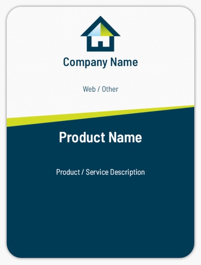 Design Preview for Design Gallery: Loan Officer Product Labels on Sheets, Rounded Rectangle 10 x 7.5 cm