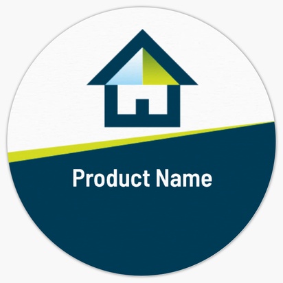 Design Preview for Design Gallery: Property & Estate Agents Product Labels on Sheets, Circle 3.8 x 3.8 cm