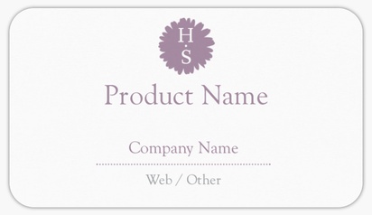 Design Preview for Design Gallery: Beauty Consulting & Pampering Product Labels on Sheets, Rounded Rectangle 8.7 x 4.9 cm